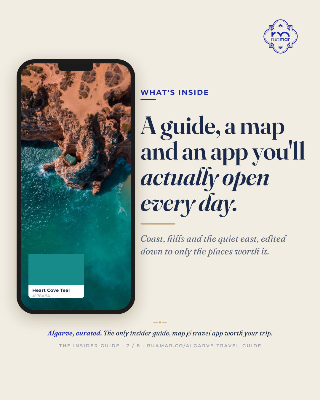 What's inside, a guide, a map and an app