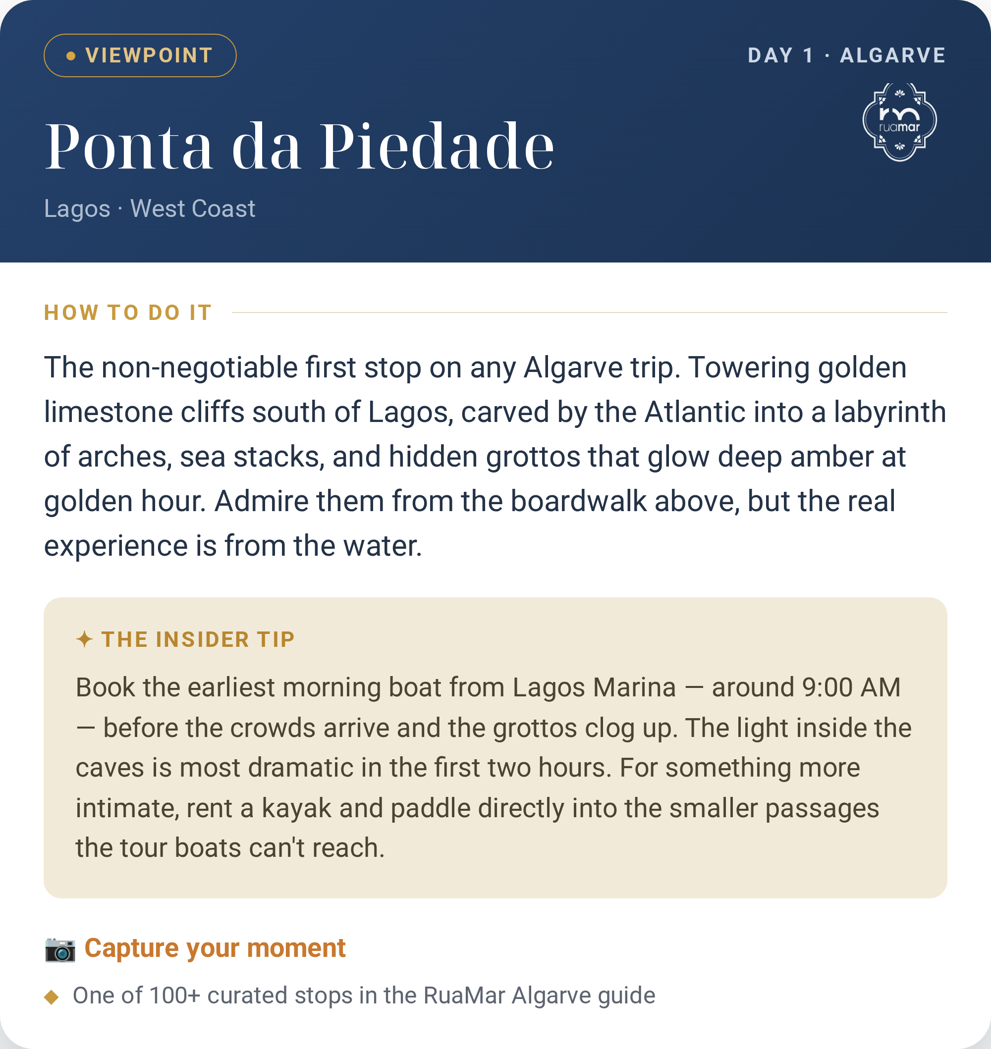 Algarve Guide + Map | RuaMar Unforgettable Experience
